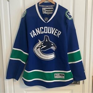 Authentic Reebok Vancouver Canucks Blue Home Orca Jersey Size XL Extra Large